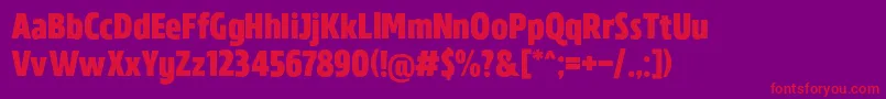 フォントMADE Florence Sans PERSONAL USE – 紫の背景に赤い文字
