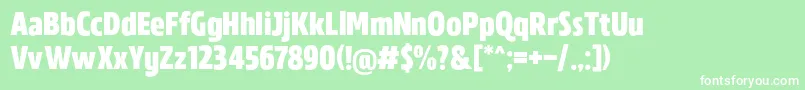 MADE Florence Sans PERSONAL USE Font – White Fonts on Green Background