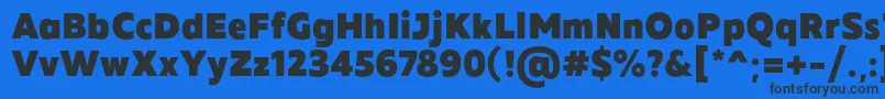 フォントMADE Future X Black PERSONAL USE – 黒い文字の青い背景