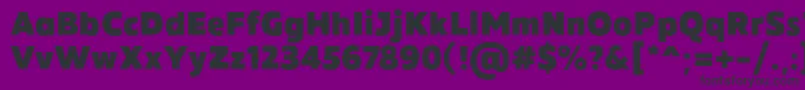 MADE Future X Black PERSONAL USE-Schriftart – Schwarze Schriften auf violettem Hintergrund