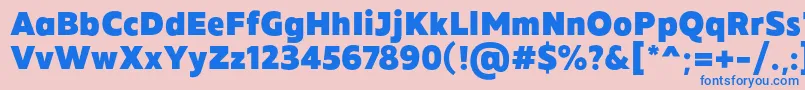 MADE Future X Black PERSONAL USE Font – Blue Fonts on Pink Background