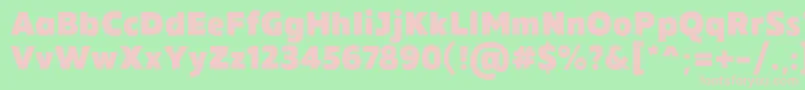 MADE Future X Black PERSONAL USE Font – Pink Fonts on Green Background