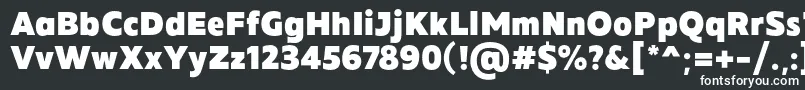 Шрифт MADE Future X Black PERSONAL USE – белые шрифты на чёрном фоне