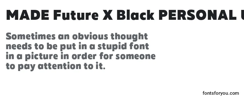 Обзор шрифта MADE Future X Black PERSONAL USE
