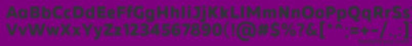 MADE Future X Bold PERSONAL USE-Schriftart – Schwarze Schriften auf violettem Hintergrund