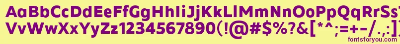 More about MADE Future X Bold PERSONAL USE Font MADE Future X Bold PERSONAL USE Font – Purple Fonts on Yellow Background