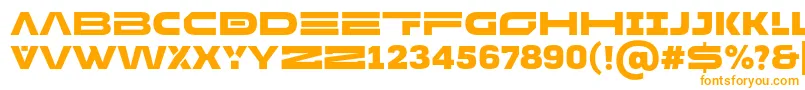 Czcionka MADE Future X HEADER Black PERSONAL USE – pomarańczowe czcionki