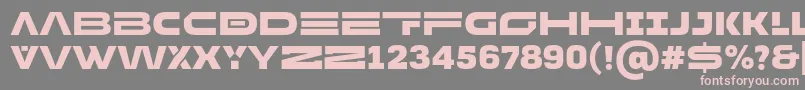 フォントMADE Future X HEADER Black PERSONAL USE – 灰色の背景にピンクのフォント