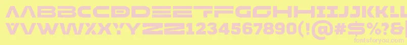 MADE Future X HEADER Black PERSONAL USE Font – Pink Fonts on Yellow Background