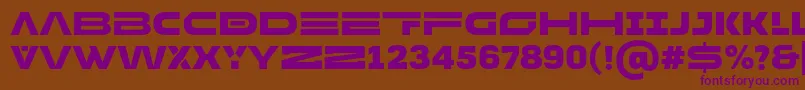 Шрифт MADE Future X HEADER Black PERSONAL USE – фиолетовые шрифты на коричневом фоне
