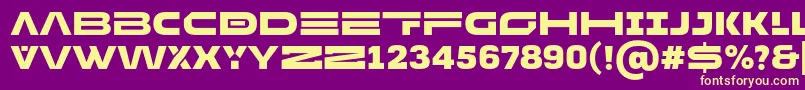 MADE Future X HEADER Black PERSONAL USE-fontti – keltaiset fontit violetilla taustalla
