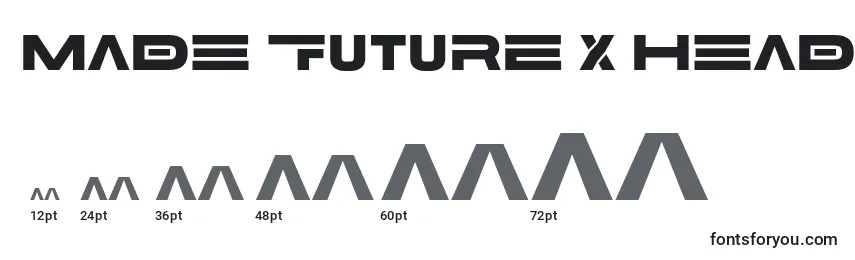 MADE Future X HEADER Black PERSONAL USE Font Sizes