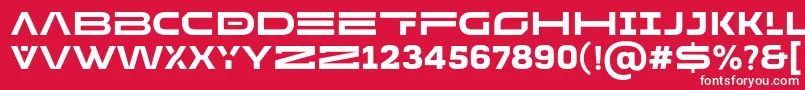 フォントMADE Future X HEADER Bold PERSONAL – 赤い背景に白い文字