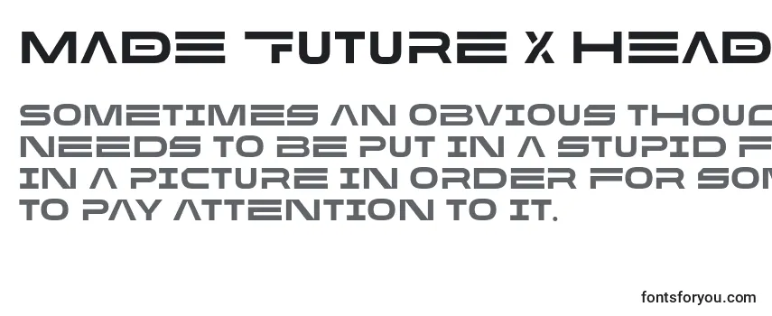 MADE Future X HEADER Bold PERSONAL-fontti