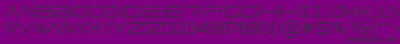 Шрифт MADE Future X HEADER Light PERSONAL USE – чёрные шрифты на фиолетовом фоне