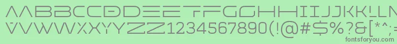 Czcionka MADE Future X HEADER Light PERSONAL USE – szare czcionki na zielonym tle