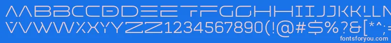 MADE Future X HEADER Light PERSONAL USE Font – Pink Fonts on Blue Background