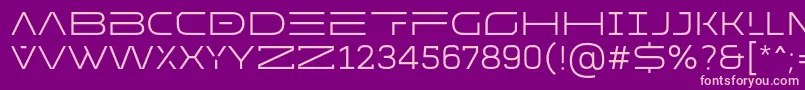 MADE Future X HEADER Light PERSONAL USE Font – Pink Fonts on Purple Background