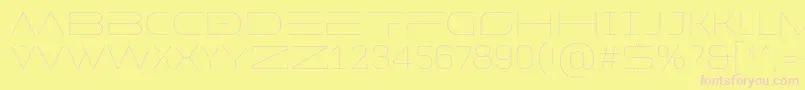 More about MADE Future X HEADER Line PERSONAL USE Font MADE Future X HEADER Line PERSONAL USE Font – Pink Fonts on Yellow Background
