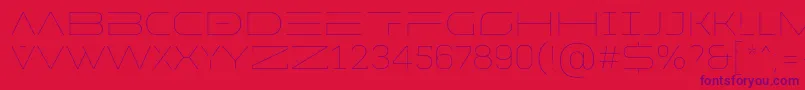 MADE Future X HEADER Line PERSONAL USE Font – Purple Fonts on Red Background