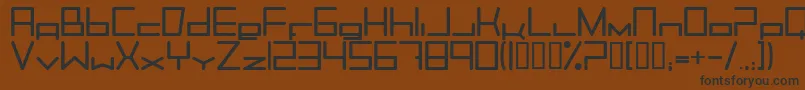 Trancemib Font – Black Fonts on Brown Background