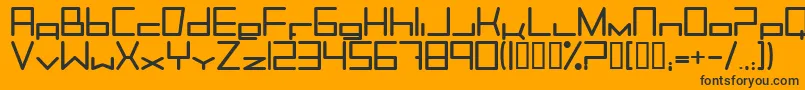 Trancemib Font – Black Fonts on Orange Background