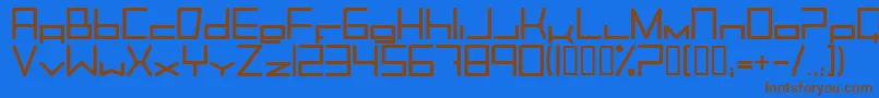 Trancemib Font – Brown Fonts on Blue Background