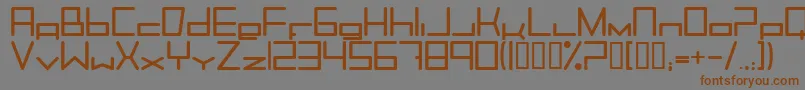 Trancemib Font – Brown Fonts on Gray Background