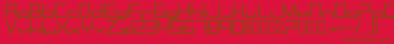 Trancemib Font – Brown Fonts on Red Background