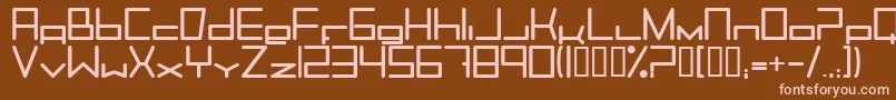 Trancemib Font – Pink Fonts on Brown Background
