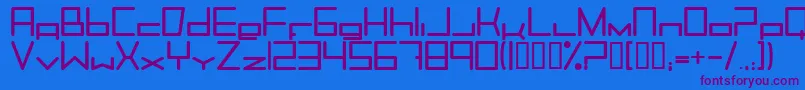 Trancemib Font – Purple Fonts on Blue Background