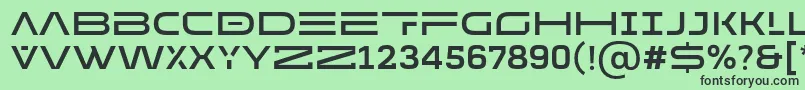 fuente MADE Future X HEADER Medium PERSONAL USE – Fuentes Negras Sobre Fondo Verde