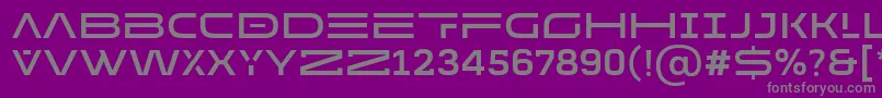 フォントMADE Future X HEADER Medium PERSONAL USE – 紫の背景に灰色の文字