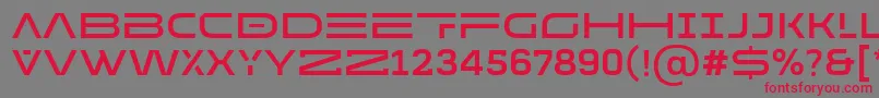 MADE Future X HEADER Medium PERSONAL USE Font – Red Fonts on Gray Background