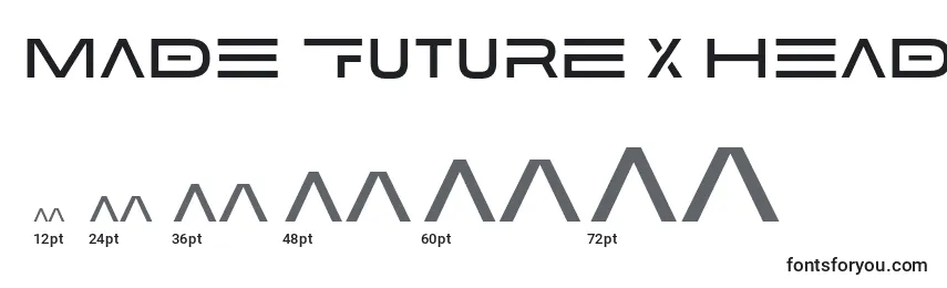 MADE Future X HEADER Medium PERSONAL USE Font Sizes