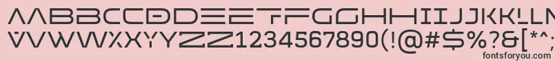 Fonte MADE Future X HEADER Regular PERSONAL USE – fontes pretas em um fundo rosa