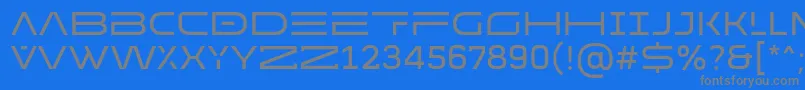 fuente MADE Future X HEADER Regular PERSONAL USE – Fuentes Grises Sobre Fondo Azul