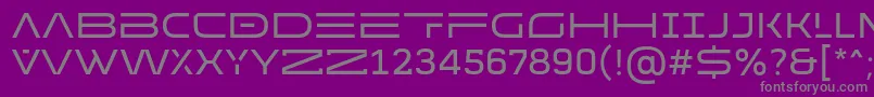 Police MADE Future X HEADER Regular PERSONAL USE – polices grises sur fond violet