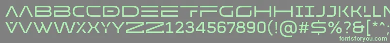 MADE Future X HEADER Regular PERSONAL USE Font – Green Fonts on Gray Background