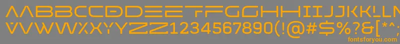 MADE Future X HEADER Regular PERSONAL USE Font – Orange Fonts on Gray Background