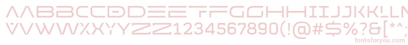 MADE Future X HEADER Regular PERSONAL USE-fontti – vaaleanpunaiset fontit