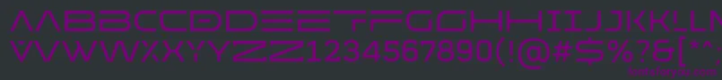 MADE Future X HEADER Regular PERSONAL USE Font – Purple Fonts on Black Background