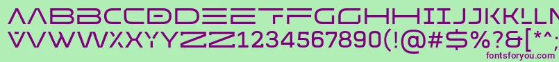 MADE Future X HEADER Regular PERSONAL USE Font – Purple Fonts on Green Background
