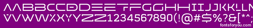 MADE Future X HEADER Regular PERSONAL USE Font – White Fonts on Purple Background