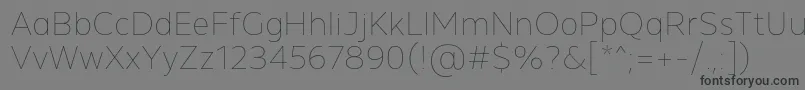 MADE Future X Line PERSONAL USE Font – Black Fonts on Gray Background