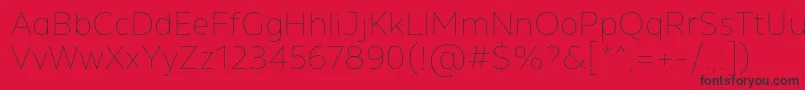 MADE Future X Line PERSONAL USE Font – Black Fonts on Red Background