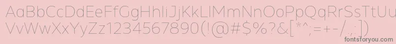 MADE Future X Line PERSONAL USE Font – Gray Fonts on Pink Background