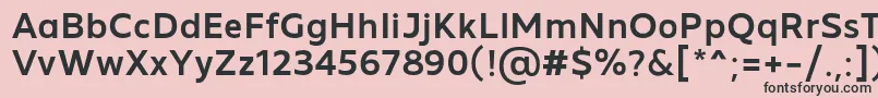 Шрифт MADE Future X Medium PERSONAL USE – чёрные шрифты на розовом фоне