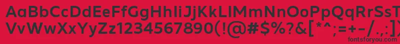 Шрифт MADE Future X Medium PERSONAL USE – чёрные шрифты на красном фоне