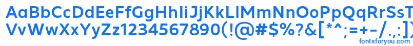 Шрифт MADE Future X Medium PERSONAL USE – синие шрифты на белом фоне
